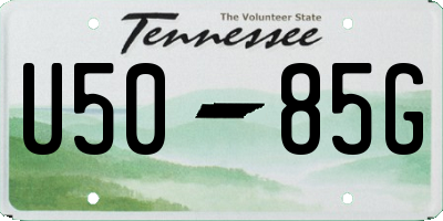 TN license plate U5085G