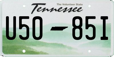 TN license plate U5085I