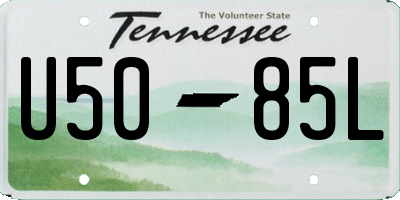 TN license plate U5085L