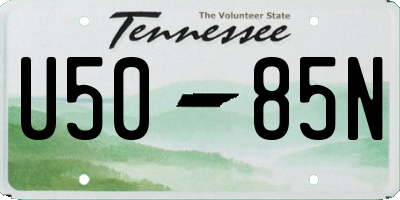 TN license plate U5085N