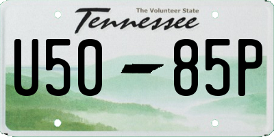 TN license plate U5085P