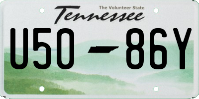 TN license plate U5086Y
