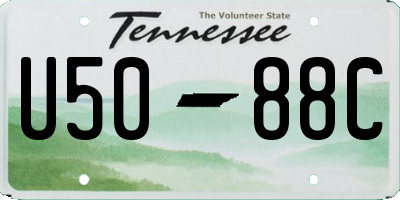 TN license plate U5088C