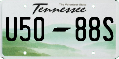 TN license plate U5088S