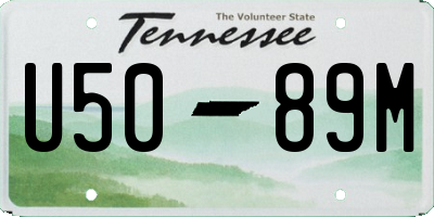 TN license plate U5089M