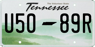 TN license plate U5089R
