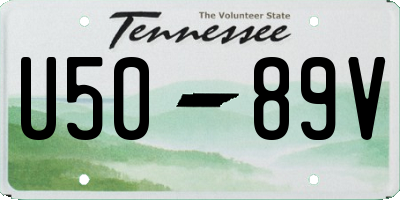 TN license plate U5089V