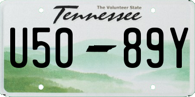 TN license plate U5089Y