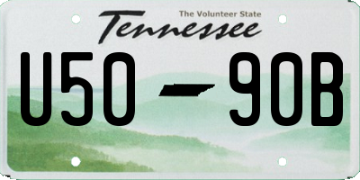 TN license plate U5090B