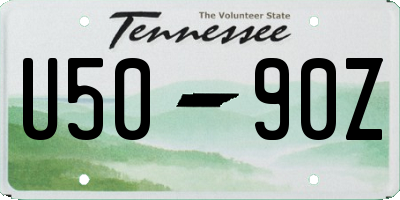TN license plate U5090Z