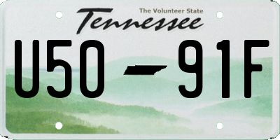 TN license plate U5091F