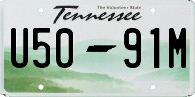 TN license plate U5091M