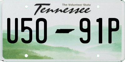 TN license plate U5091P
