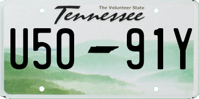 TN license plate U5091Y