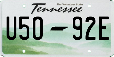 TN license plate U5092E
