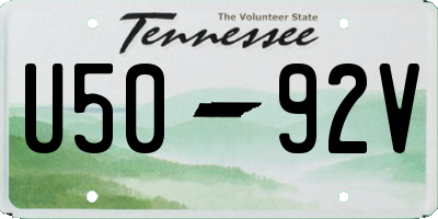 TN license plate U5092V