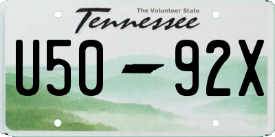 TN license plate U5092X