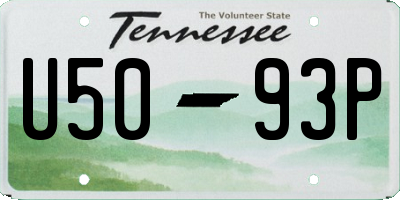 TN license plate U5093P