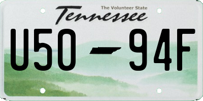 TN license plate U5094F