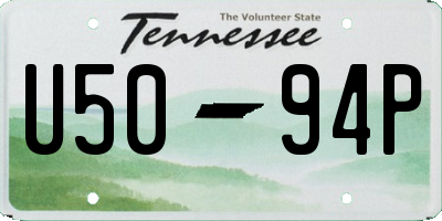 TN license plate U5094P