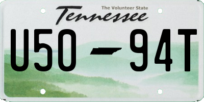 TN license plate U5094T