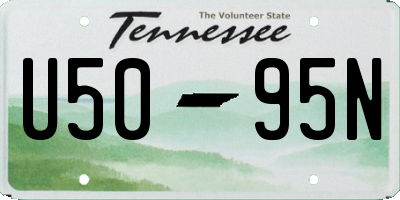 TN license plate U5095N