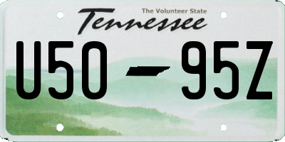TN license plate U5095Z