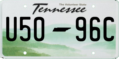 TN license plate U5096C