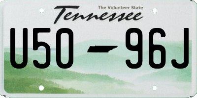 TN license plate U5096J