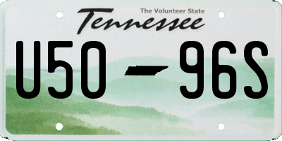 TN license plate U5096S