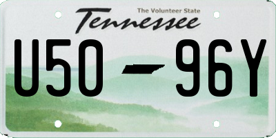 TN license plate U5096Y
