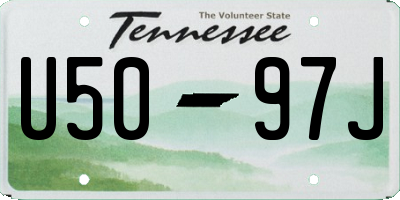 TN license plate U5097J