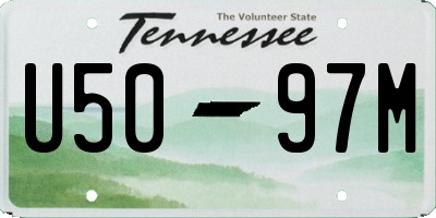 TN license plate U5097M