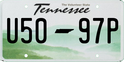 TN license plate U5097P
