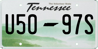 TN license plate U5097S