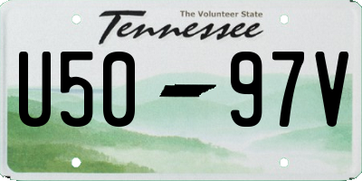 TN license plate U5097V