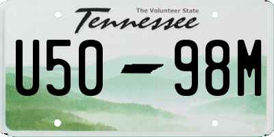 TN license plate U5098M