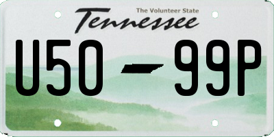TN license plate U5099P