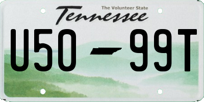 TN license plate U5099T