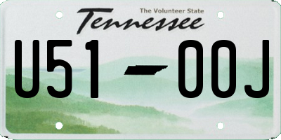 TN license plate U5100J