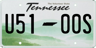 TN license plate U5100S