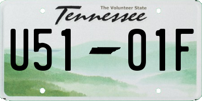 TN license plate U5101F