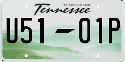 TN license plate U5101P