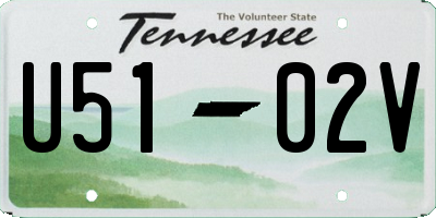 TN license plate U5102V