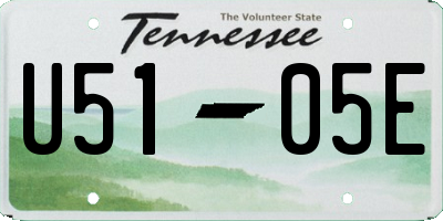 TN license plate U5105E