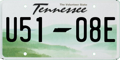 TN license plate U5108E