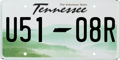 TN license plate U5108R