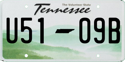 TN license plate U5109B