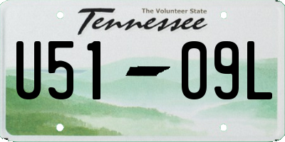TN license plate U5109L