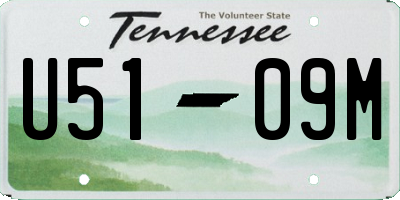 TN license plate U5109M